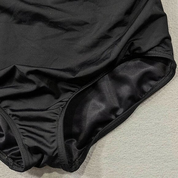 Lands' End Swimsuit Womens 16W Black One Piece Full Coverage Modest Beach - Picture 5 of 9